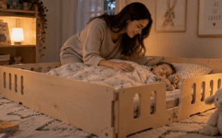 Cama montessoriana modular é uma boa escolha? Entenda segurança, adaptação, vantagens e limites antes de decidir.