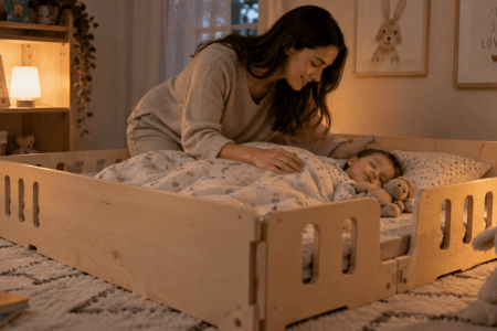 Cama montessoriana modular é uma boa escolha? Entenda segurança, adaptação, vantagens e limites antes de decidir.