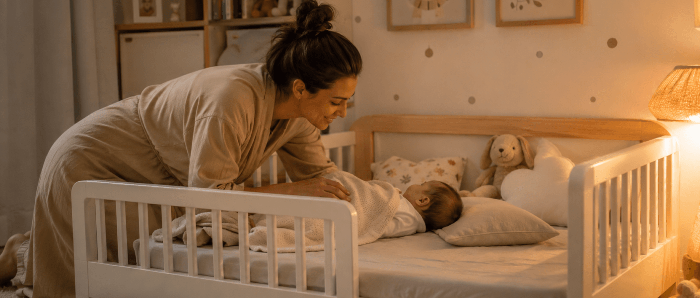 Cama montessoriana com grade baixa ou alta: qual é melhor? Entenda segurança, quedas, idade e escolha da grade.