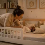 Cama montessoriana com grade baixa ou alta: qual é melhor? Entenda segurança, quedas, idade e escolha da grade.
