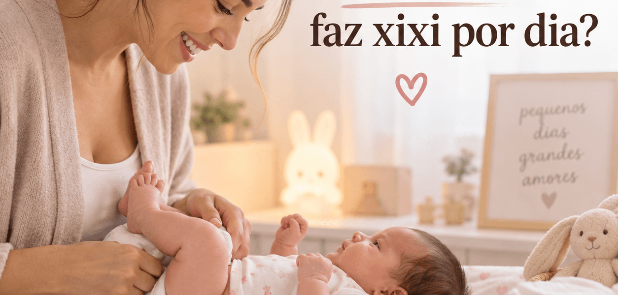 Quantas vezes o recém nascido faz xixi por dia?