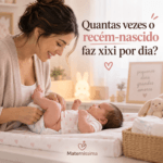 Quantas vezes o recém nascido faz xixi por dia?