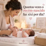 Quantas vezes o recém nascido faz xixi por dia?