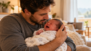 Como acalmar um recém nascido que não para de chorar?