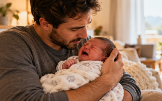 Como acalmar um recém nascido que não para de chorar?