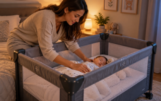 Berço portátil com tela lateral é mais seguro? Entenda as vantagens, os riscos e os cuidados essenciais para o sono do bebê