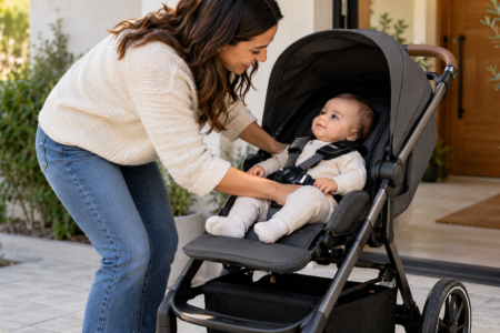 Carrinho de bebê com apoio para os pés faz diferença? Entenda como o recurso influencia conforto, postura e segurança.