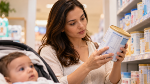 O que comparar no rótulo antes de comprar fórmula infantil? Saiba avaliar idade, ingredientes, nutrientes e segurança.