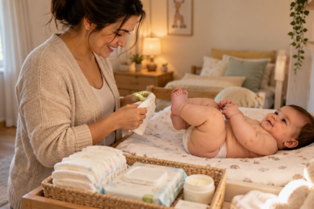 Como escolher fralda para bebê com pernas grossas? Entenda tamanho, elásticos, ajuste e sinais de desconforto.