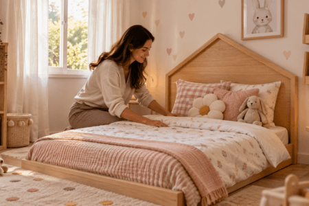 Cama montessoriana com cabeceira vale a pena? Entenda vantagens, segurança e o que avaliar antes de escolher.